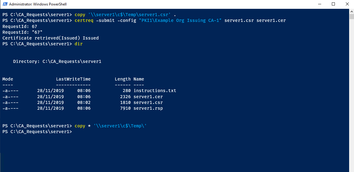 Copy files in PowerShell