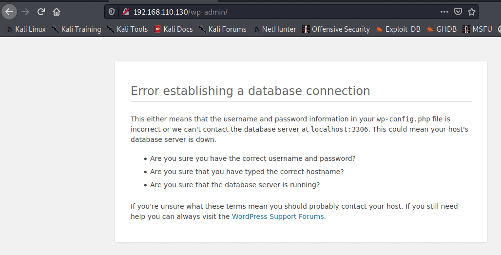 database down