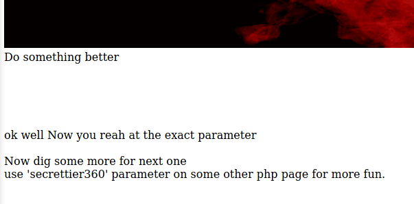 next parameter given